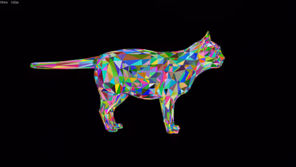 Rendering a cat using the renderer